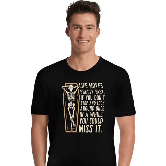 Secret_Shirts Premium Shirts, Unisex / Small / Black Life Moves Fast