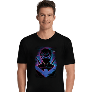 Daily_Deal_Shirts Premium Shirts, Unisex / Small / Black Glitch Nightwing