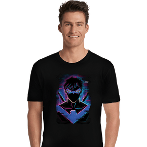 Daily_Deal_Shirts Premium Shirts, Unisex / Small / Black Glitch Nightwing