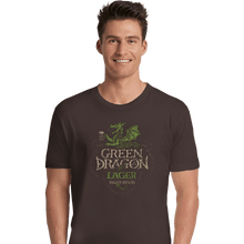 Load image into Gallery viewer, Shirts Premium Shirts, Unisex / Small / Dark Chocolate Green Dragon Lager
