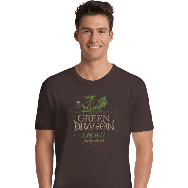 Shirts Premium Shirts, Unisex / Small / Dark Chocolate Green Dragon Lager