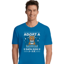 Load image into Gallery viewer, Shirts Premium Shirts, Unisex / Small / Sapphire Adopt A Data Dog
