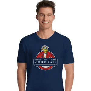 Shirts Premium Shirts, Unisex / Small / Navy Springfield Monorail