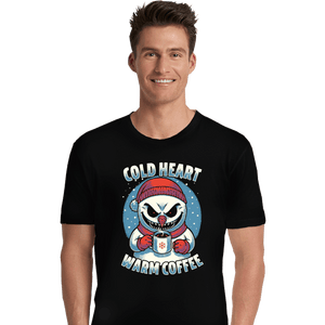 Secret_Shirts Premium Shirts, Unisex / Small / Black Cold Heart Warm Coffee