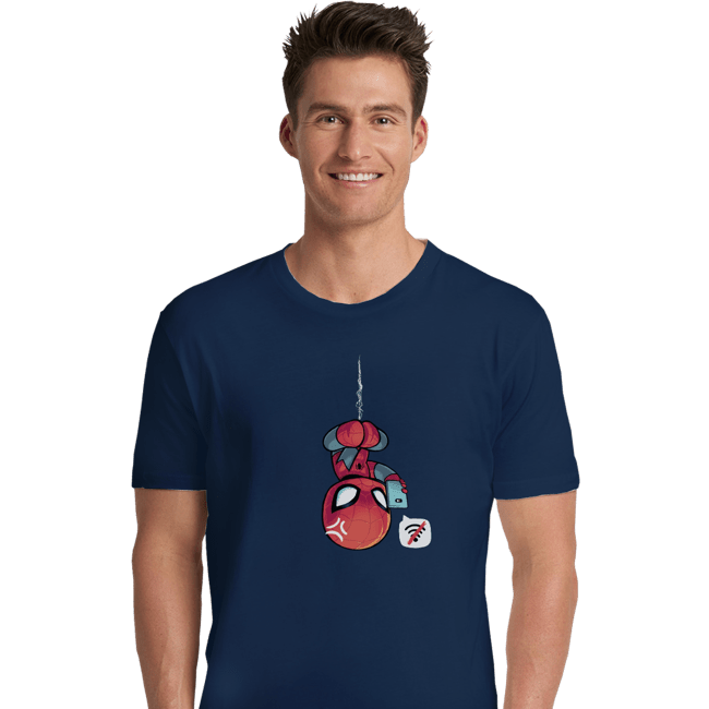 Shirts Premium Shirts, Unisex / Small / Navy Chibi Spider
