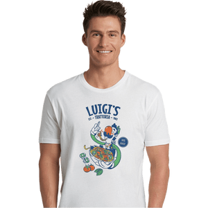 Daily_Deal_Shirts Premium Shirts, Unisex / Small / White Luigi's Trattoria