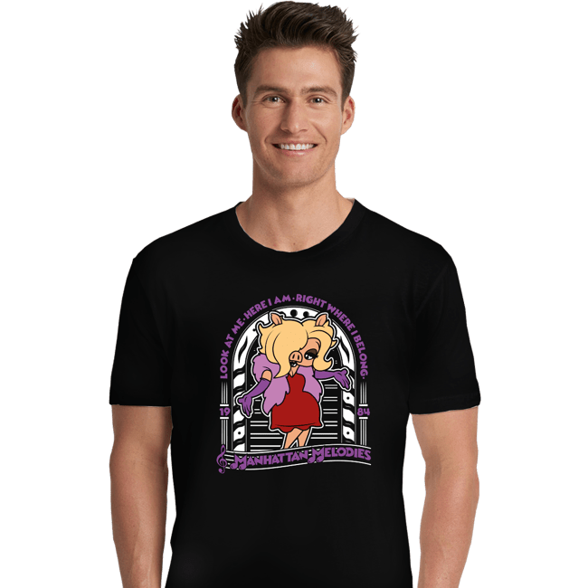 Shirts Premium Shirts, Unisex / Small / Black Miss Piggy Melodies
