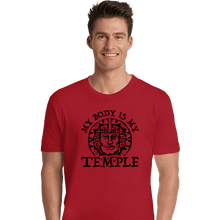 Load image into Gallery viewer, Secret_Shirts Premium Shirts, Unisex / Small / Red Hidden Temple Body
