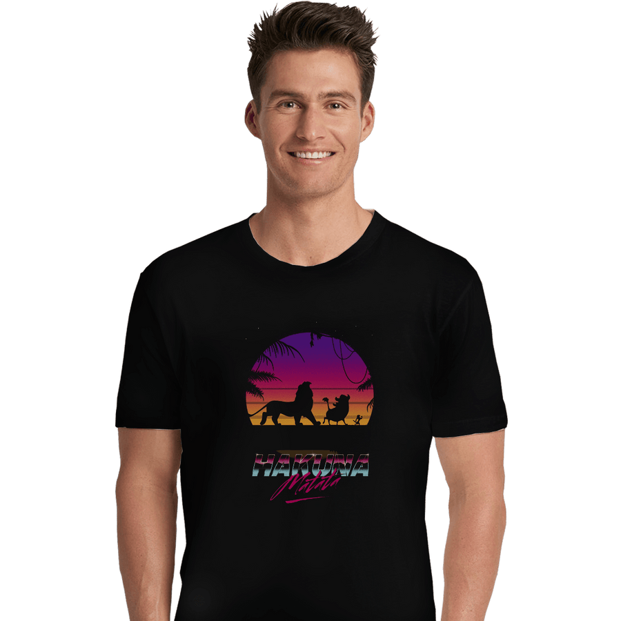 Shirts Premium Shirts, Unisex / Small / Black Retro Matata