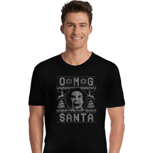 Shirts Premium Shirts, Unisex / Small / Black OMG Santa