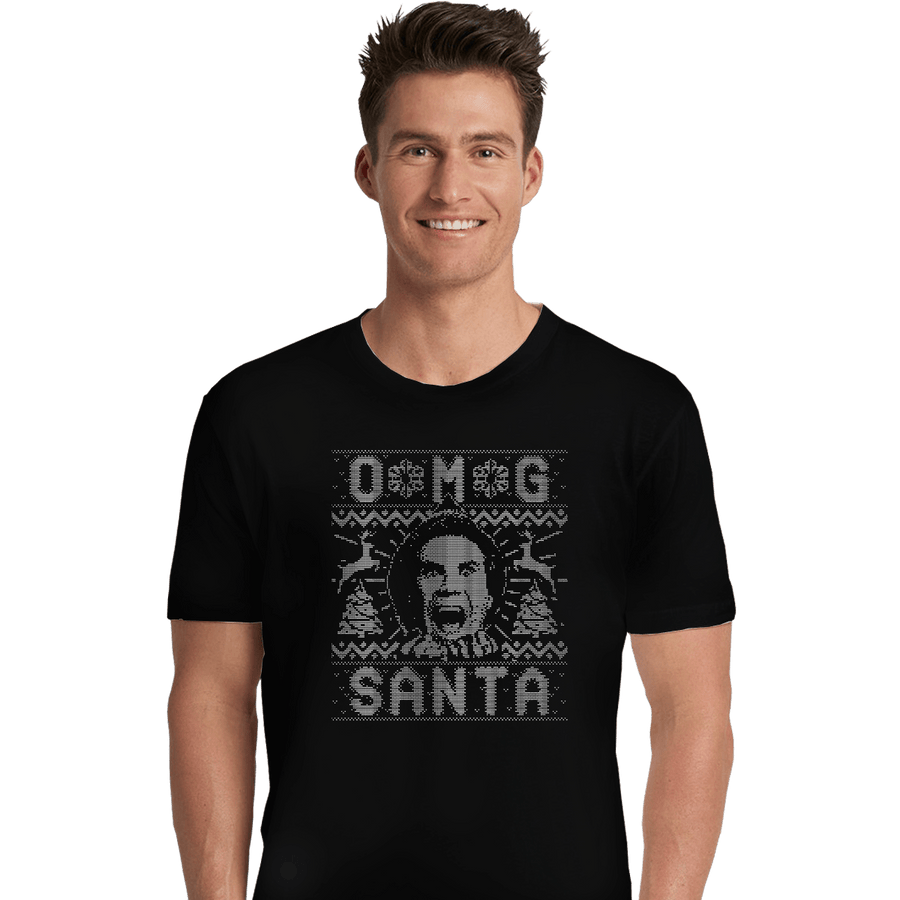 Shirts Premium Shirts, Unisex / Small / Black OMG Santa