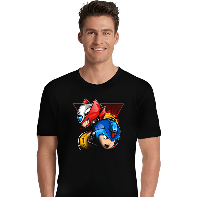 Shirts Premium Shirts, Unisex / Small / Black X vs Z