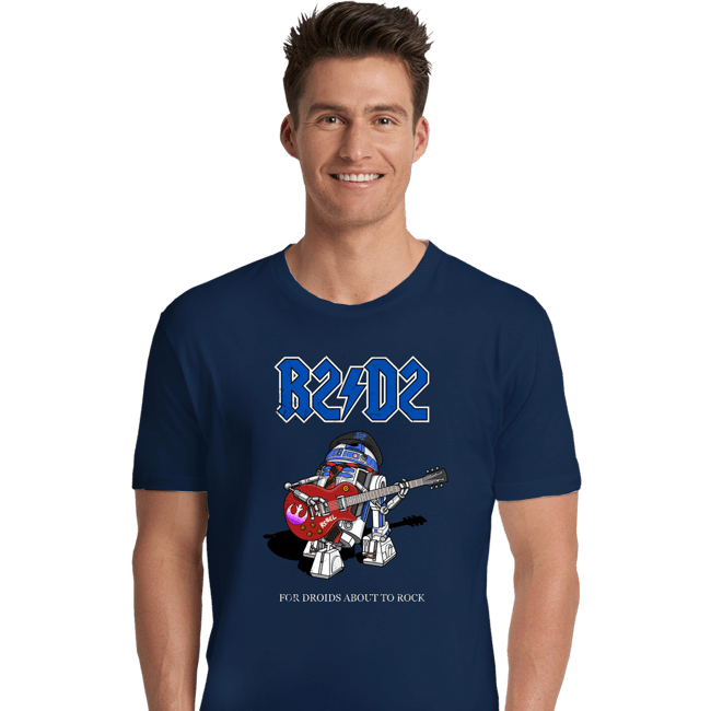 Daily_Deal_Shirts Premium Shirts, Unisex / Small / Navy Droids About To Rock