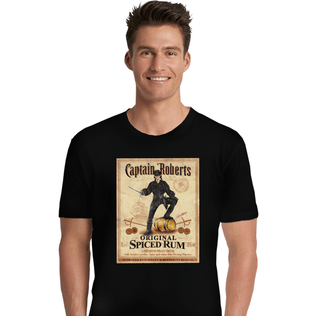 Daily_Deal_Shirts Premium Shirts, Unisex / Small / Black Captain Roberts Spiced Rum