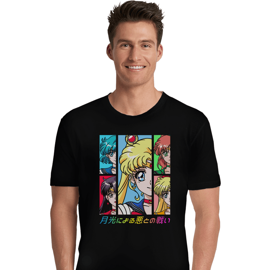 Shirts Premium Shirts, Unisex / Small / Black Moon Prism Power