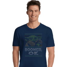 Load image into Gallery viewer, Shirts Premium Shirts, Unisex / Small / Navy Boomer Ok Baby Yoda Sweater
