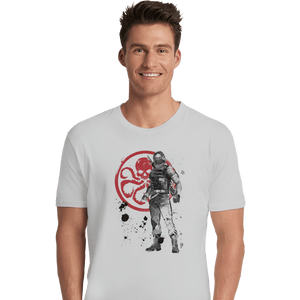 Shirts Premium Shirts, Unisex / Small / White Winter Soldier Sumi-e