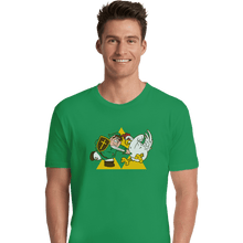 Load image into Gallery viewer, Shirts Premium Shirts, Unisex / Small / Irish Green Hylian Guy
