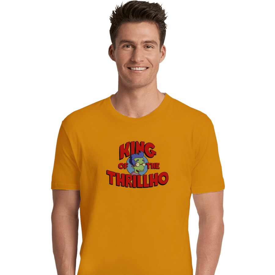 Shirts Premium Shirts, Unisex / Small / Gold King Of The Thrillho