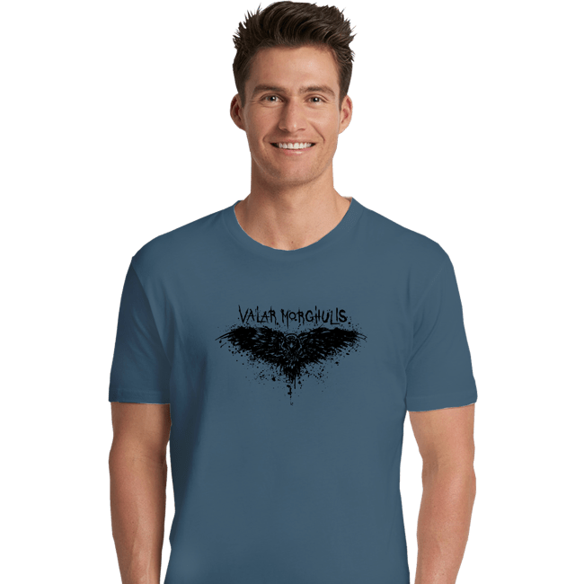 Shirts Premium Shirts, Unisex / Small / Indigo Blue Valar Morghulis