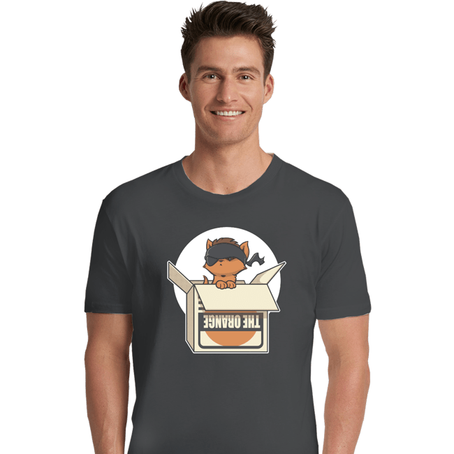 Shirts Premium Shirts, Unisex / Small / Charcoal Sneaky Kitty