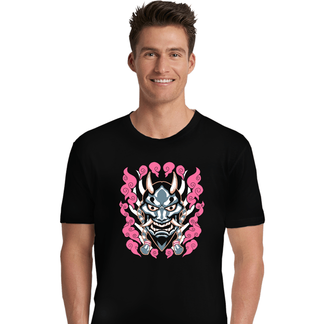 Shirts Premium Shirts, Unisex / Small / Black Hannya Mask