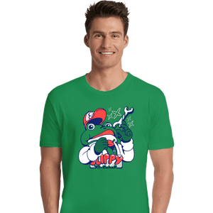 Shirts Premium Shirts, Unisex / Small / Irish Green Slippy Toad