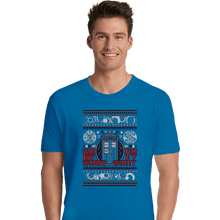 Load image into Gallery viewer, Shirts Premium Shirts, Unisex / Small / Sapphire Timey Wimey Christmas
