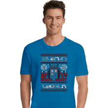 Load image into Gallery viewer, Shirts Premium Shirts, Unisex / Small / Sapphire Timey Wimey Christmas
