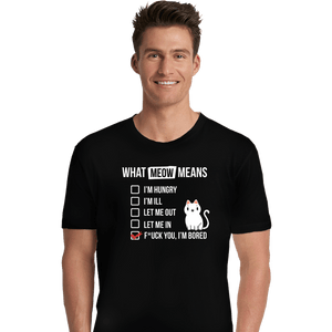 Secret_Shirts Premium Shirts, Unisex / Small / Black Meows Decoded