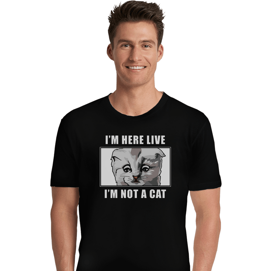 Shirts Premium Shirts, Unisex / Small / Black Zoom Cat