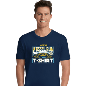 Shirts Premium Shirts, Unisex / Small / Navy I Made The Kessel Run