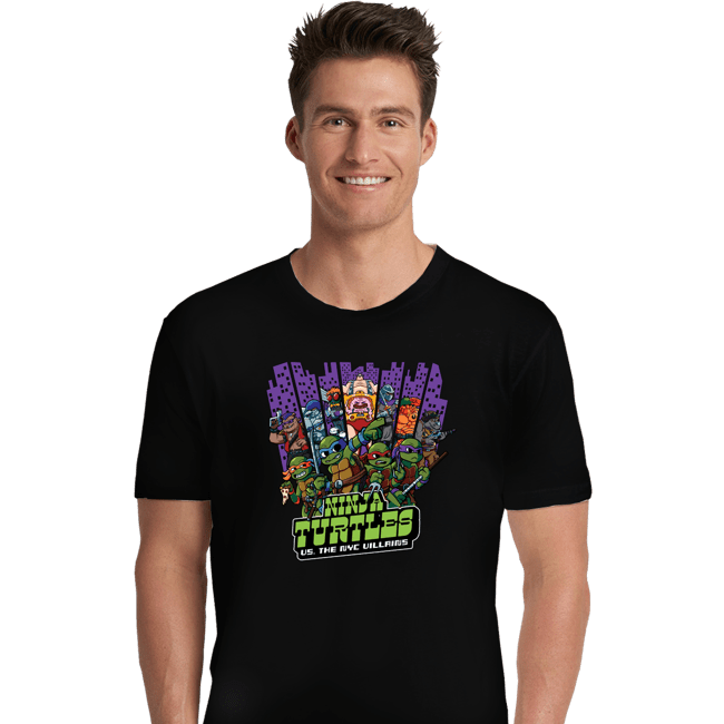 Secret_Shirts Premium Shirts, Unisex / Small / Black TMNT Vs NYC Villains