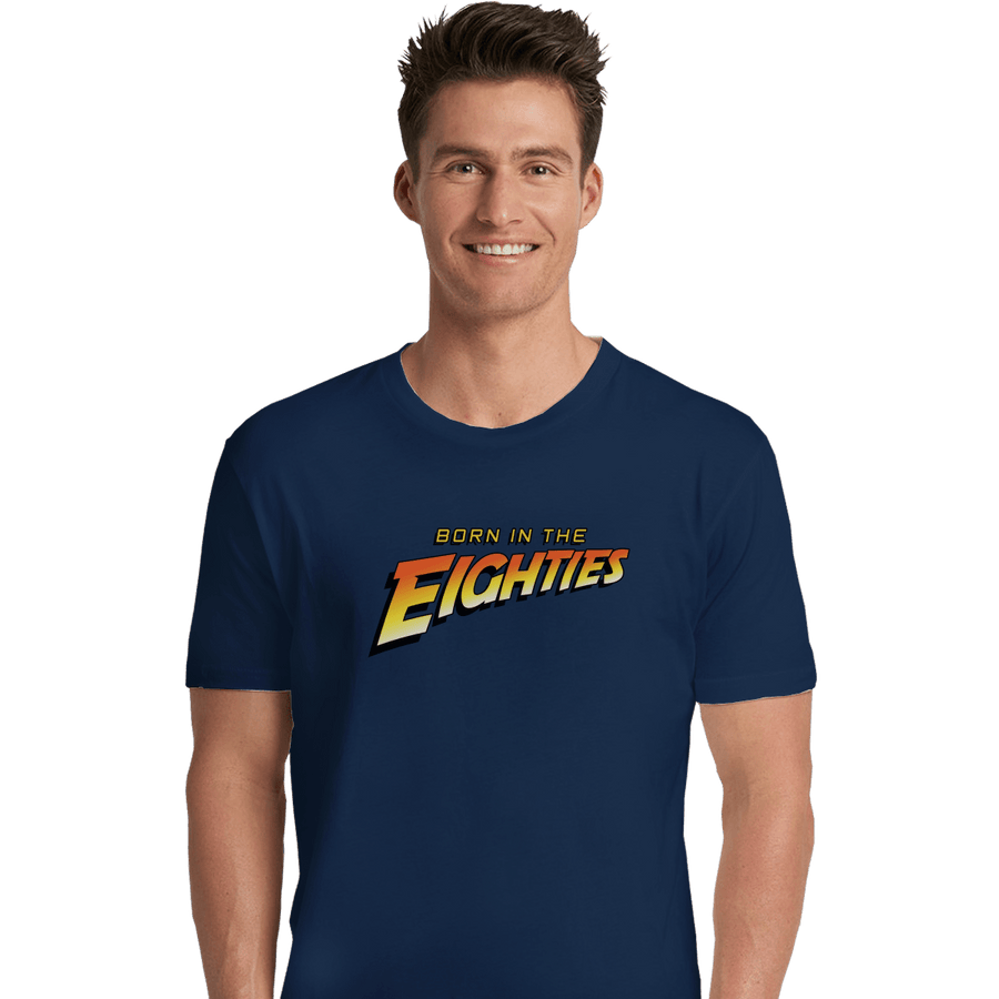 Shirts Premium Shirts, Unisex / Small / Navy Indiana Eighties
