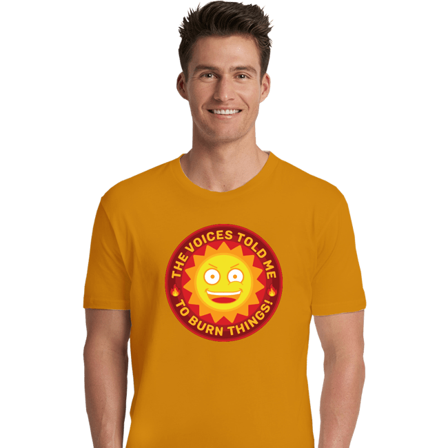 Secret_Shirts Premium Shirts, Unisex / Small / Gold Burn Things!