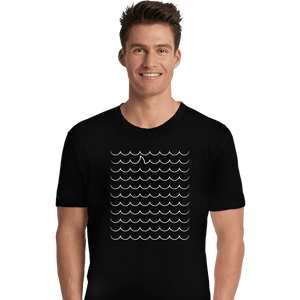 Shirts Premium Shirts, Unisex / Small / Black Shark Wave