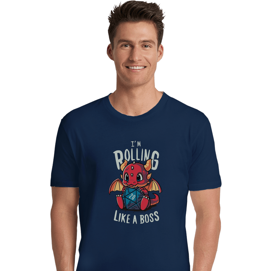 Shirts Premium Shirts, Unisex / Small / Navy Rolling Like A Boss