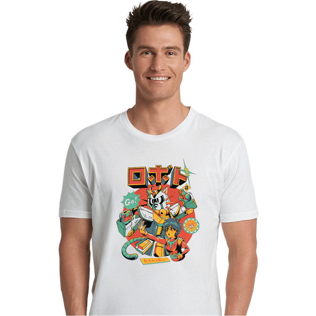 Daily_Deal_Shirts Premium Shirts, Unisex / Small / White Neko Roboto