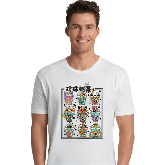 Secret_Shirts Premium Shirts, Unisex / Small / White Bubble-Tea Nerd