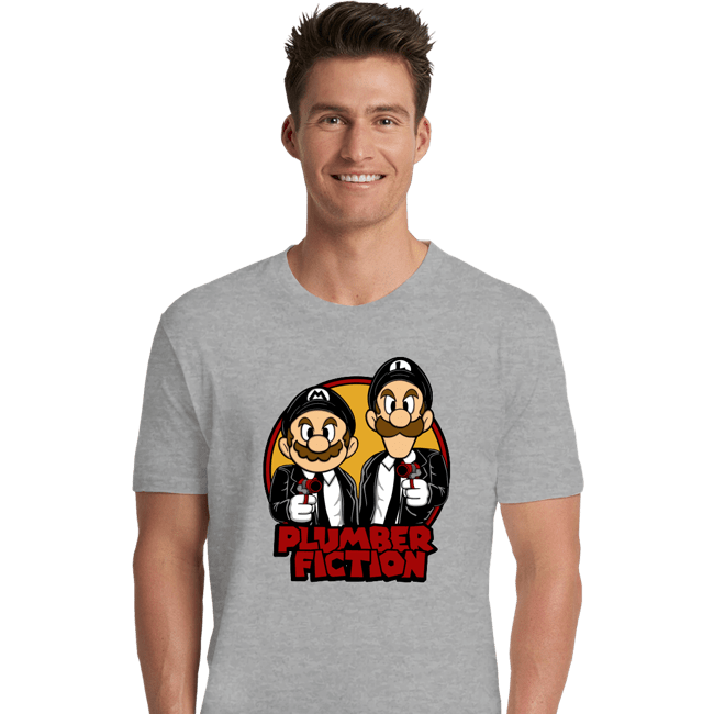 Secret_Shirts Premium Shirts, Unisex / Small / Sports Grey Plumber Fiction