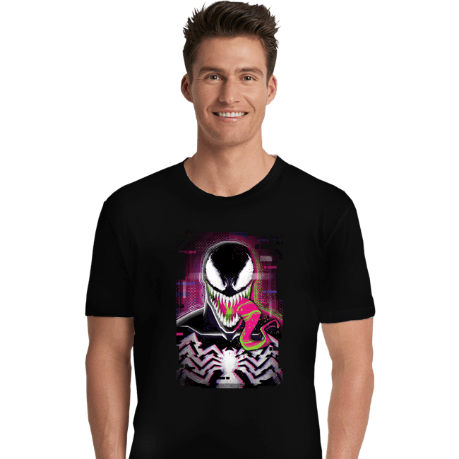 Secret_Shirts Premium Shirts, Unisex / Small / Black Venom Glitch