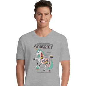 Shirts Premium Shirts, Unisex / Small / Sports Grey Anatomy Of A Unicorn