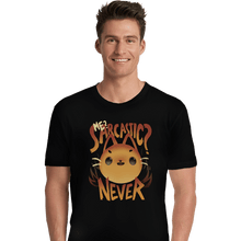 Load image into Gallery viewer, Shirts Premium Shirts, Unisex / Small / Black Sarcastic Cat
