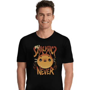 Shirts Premium Shirts, Unisex / Small / Black Sarcastic Cat