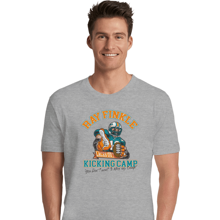 Shirts Premium Shirts, Unisex / Small / Sports Grey Ray Finkle Kicking Camp