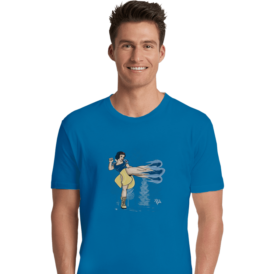 Shirts Premium Shirts, Unisex / Small / Sapphire Chun White