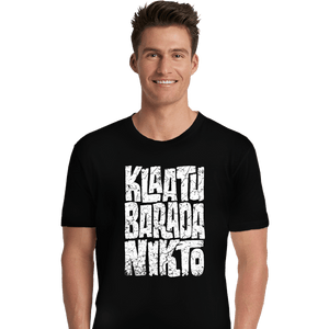 Daily_Deal_Shirts Premium Shirts, Unisex / Small / Black Klaatu Barada Nikto!