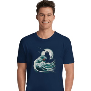 Shirts Premium Shirts, Unisex / Small / Navy The Wave Of Atlantis