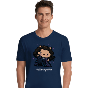 Shirts Premium Shirts, Unisex / Small / Navy Hello Agatha