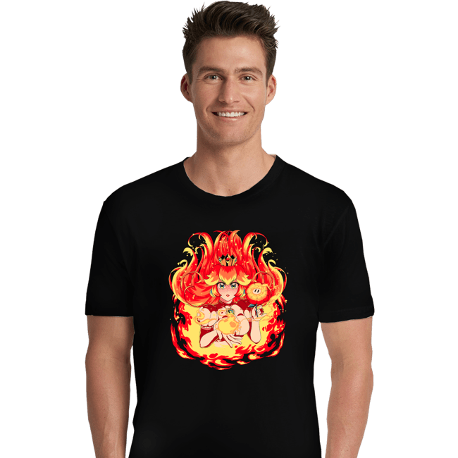 Daily_Deal_Shirts Premium Shirts, Unisex / Small / Black Peach Fire